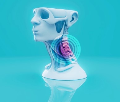 Patient experiencing neck pain from whiplash injury in St. Petersburg FL